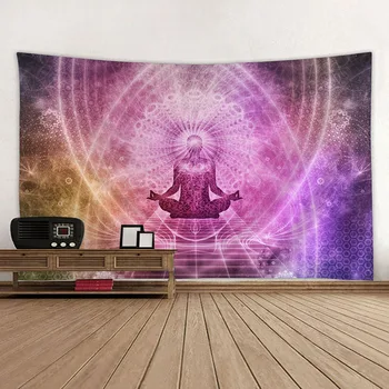 Mandala Meditacija Gobelenas Nauja Mada Šiuolaikinė Psychedlic Hipių Kambario Sienos Stačiakampio Kabinti Antklodė Meno Namų Dekoro