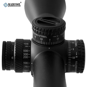 MARCOOL EVV 6-24X50 FFP Red Dot taikymo Sritis Taktinis 1/10 MIL Tikslas Optinį Taikiklį Kolimatorius Riflescope Pneumatinis Ginklas Huntin