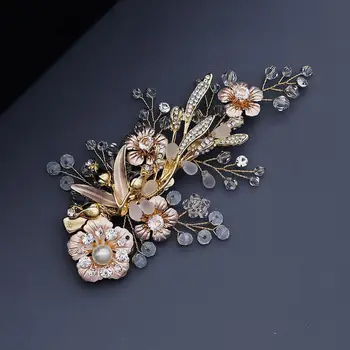 Matinio Stiklo Kristalų, Perlų Derliaus Gėlių Plaukų Įrašą Kietas