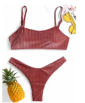 Maudymosi kostiumėlį, Aksomo, Micro Mini Bikini Moterų Plaukimo kostiumas Kietas Biquini Retro Strappy Brazilijos maudymosi Kostiumėliai, traje de bano mujer S~XL