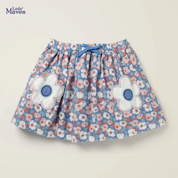 Mažai specialistė 2020 naujas vasaros baby girl drabužiai medvilnės sijonas vaikų gėlių mini sijonai spausdinti