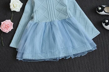 Mažmeninės prekybos pavasario medvilnės mielas vaikams baby girl dress suknelė vaikams drabužių kamuolys suknelė 2 spalva 2-6T