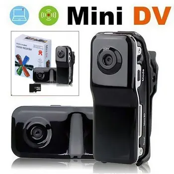 MD80 Mini kamera Kamera Paramą Ju-vaizdo Kameros Mini DV Kamera Įrašo Paramos 8G TF Kortelę 720*480 Vedio Ilgalaikį Įrašymo Cam