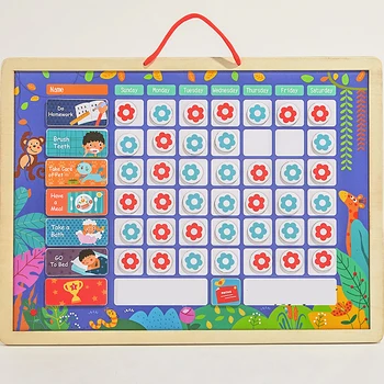 Mediniai Įpročius Magnetinio Atlygį už Veiklą Atsakomybė Diagramos Kalendorius Vaikai Tvarkaraštį Švietimo Žaislai Vaikams Kalendoriaus Laiko Žaislas