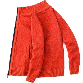Megztinis Vyrams Storas Šiltas Sweatercoat FashionSweater Cardigan Vyrų Slim Fit Džemperiai Knitred Žiemos Atsitiktinis Megztinis Mens Drabužiai