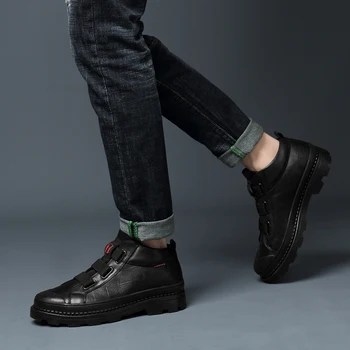 Mens batai atsitiktinis batai vyrams, odiniai žieminiai batai prabangos prekės ženklo juodos spalvos sportbačiai dizainerio batai vyrams aukštos kokybės naujas 2019
