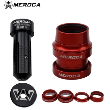 MEROCA Galva 29.6 mm Ultralight laisvų Rankų įranga Su Konkurencijos Core Dviračių Dubenį S Dviratį, Aliuminio Rėmas, Taisymas