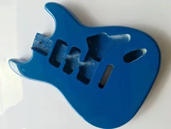 Metallic blue ST elektrinė gitara kūno tuopos medienos, metalo raudonos, geltonos spalvos skiriasi