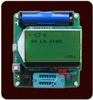 MG328 ESR matuoklis Didelis 12864 LCD induktyvumo kondensatorius Testeris Diodų Triode MOS/PNP/NPN nemokamai