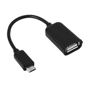 Micro USB Vyrų ir Moterų USB Host Kabelis Mini USB OTG Kabeliu Tablet PC Mobiliojo Telefono MP4 MP5 Juoda