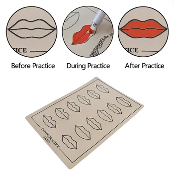 Microblading Praktikos Odos Netikrą Minkšto Silikono Jokios Žalos Dirbtinis Lūpų permanentinis Makiažas 3D Siuvinėjimo Kosmetikos už Tatuiruotė Naujokas