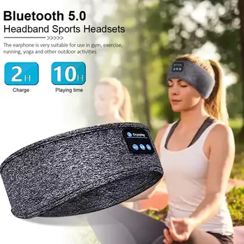 Miego Ausines Bluetooth ekrano užsklandą Belaidžio Sporto Ausines Su integruotu Garsiakalbių Treniruotės Veikia Jogos 2020 NAUJAS