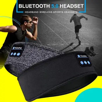 Miego Ausines Bluetooth ekrano užsklandą Belaidžio Sporto Ausines Su integruotu Garsiakalbių Treniruotės Veikia Jogos 2020 NAUJAS