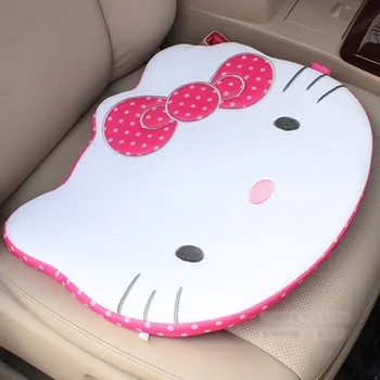 Mielas animacinių filmų pink cat Automobilių sėdynės pagalvėlės sėdynės pagalvėlės, Automobilių priedai, Automobilių stilius-raudona