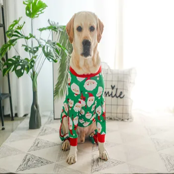 Mielas Kalėdų šunų drabužius, Šunų Minkšta pižama Kalėdų pižama Didelis šuo pižama