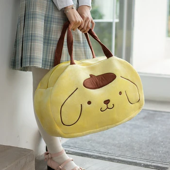 Mielas pliušinis pečių maišą Rilakkuma Kumamon PomPomPurin Kiiroitori lėlės monetos rankinėje animacinių filmų peties maišas su užtrauktuku Dovanos mergaitė