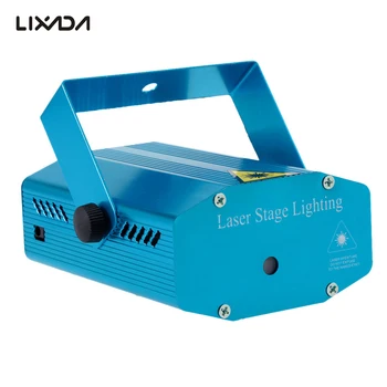 Mini LED Lazerinis Projektorius Scenos Apšvietimo Efektas Modelius Balso kontrolės DJ Disco Xmas Party Club Šviesos maišytuvas Strobe šviesos etapas