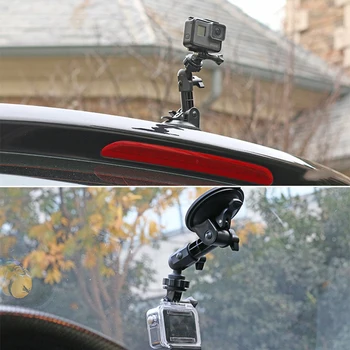 Mini prekinis, galinis Stiklo siurbtukas veiksmų fotoaparato sporto Kalno automobilių rekordo savininkas stovas-Laikiklis, skirtas GoPro Hero 9 8 7 6 5 DJI Yi Priedų