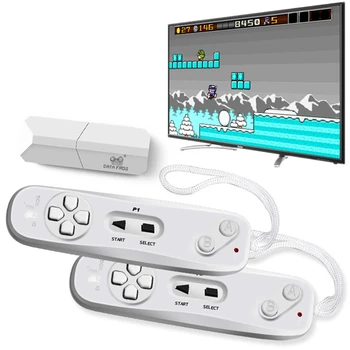 Mini TV Vaizdo Žaidimų Konsolės Žaidėjas 4K 8 Bitų USB Belaidį Nešiojamą Konsolę Statyti 620 Klasikinis Arkadinis Žaidimas Retro Žaidimas TV PC