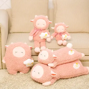Minkštas Lolita Pink Miega Ėriukų Pliušinis Žaislas Įdaryti Avys Džiugu Lėlės Debesis Žavinga Minkštas Gyvūnų Žaislas Mergina Gimtadienio Plauko Pagalvė