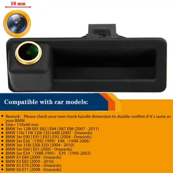 Misayaee Aukso HD Galinio vaizdo Atbuline Kamera Rankena, skirta BMW 3er E36 1er E30 E90 E84 E83 E87 E82 E60 E39 X1 X3 X5 E70 
