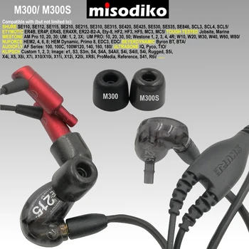 Misodiko M300S Atminties Putos Ausinių Patarimai Eartips už Shure SE215 SE315 SE535 SE425 SE846/Westone/ Klipsch/ Etymotic ER4XR HF3 HF5
