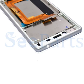 Mobilus LCD Sony Xperia M4 LCD Ekranas Jutiklinis Ekranas skaitmeninis keitiklis Asamblėjos Rėmo E2303 E2333 E2353 Dėl 5.0
