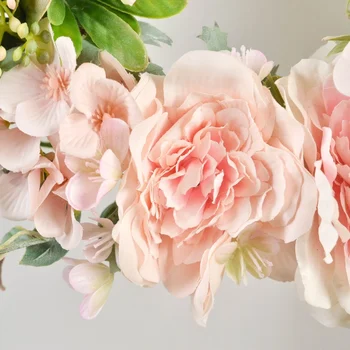 Modeliavimo Vainikas Vestuvių Papuošalai Hydrangea Rose puošyba Vestuvių Vainikas Gamtos Rotango Garliava 