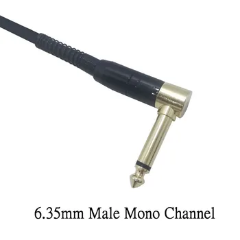 Mono Kanalo stačiu Kampu 6.35 mm Male 6.35 mm Female Jack Plug 20CM Pratęsimo Garso Kabelis Adapteris garsiakalbiai mikrofonas Maišytuvas