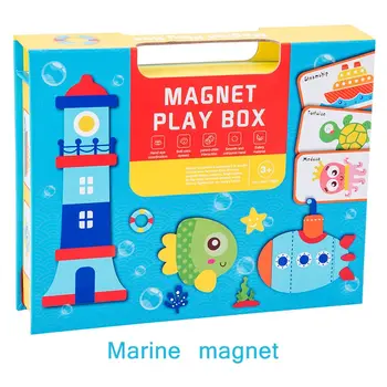 Montessori Magnetinių Žaislų Protingas Magnetinis Knygų Galvosūkiai, Dėlionės Smegenų Mokymo Žaidimas Švietimo Žaislai Vaikams Dovanų