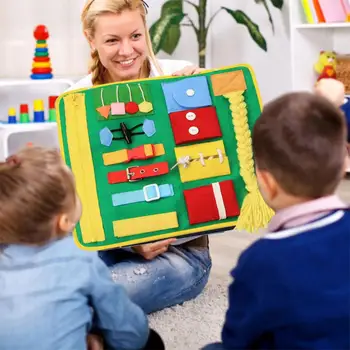 Montessori Pagrindinių Įgūdžių, Veiklos Valdybos Kūdikių Veiklos Valdybos Bamblys Užimtas Valdybos Gyvenimo Įgūdžių Mokytis Suknelė Mokymosi Švietimo Žaislai