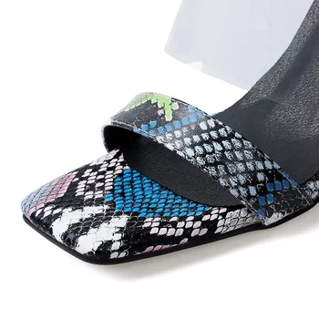 MORAZORA 2020 karšto pardavimo pleištai sandalai moterims, batai gyvatė skaidrios pvc Gatvės stiliaus vasaros sandalai ponios šalis, avalynė