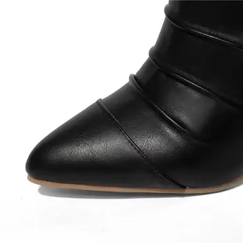MORAZORA 2020 m. didmeninės didelis dydis 34-52 batai moterų nurodė, kojų palikti šiltą rudens-žiemos batai seksualus aukšti kulniukai batai