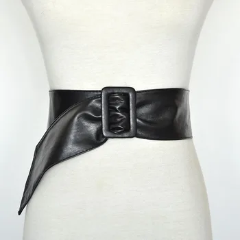 Moterų Kaklaraištis Pu Diržas Naujas Juodasis Diržus Moterims, Jokio Pin Juostos Moteriška Suknelė Dizaineris