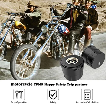 Motociklo Bluetooth Padangų Slėgio Stebėjimo Sistema TPMS Mobiliojo Telefono APP Aptikimo Didelio Jautrumo Išorės Jutiklis