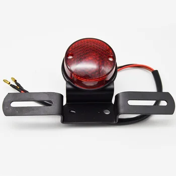 Motociklo galinio talilight uodega lemputės stabdžio signalas atgal universalus įspėjimo stop lempos halogeninės 12V