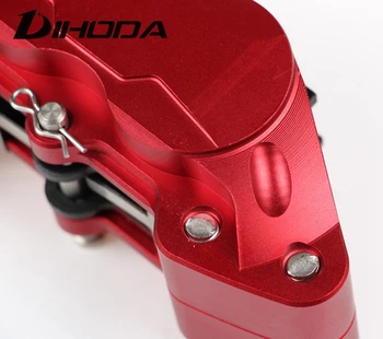 Motociklo pakeitimo Pilka Raudona Ruda Juoda keturių stūmoklių suportas HF6 BWS RSZ CNC galiniai stabdžiai 9mm skyle motociklų dalys
