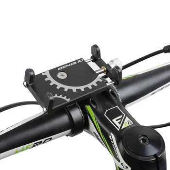 Motociklo rankenos telefono turėtojas dviratį aliuminio Dviračių telefono laikiklis MTB GPS Mobiliųjų navigacijos stovas 3.5-6.5 Colių IPhone Sa
