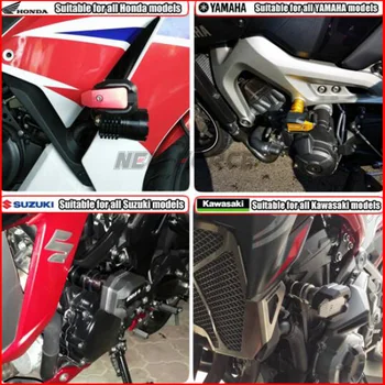 Motociklų Lipdukas Aplikacijos Kritimo apsauginis Rėmas Slankiklį Lauktuvės Guard Crash Pad apsaugos Yamaha FZS 600 FZS600 Fazer