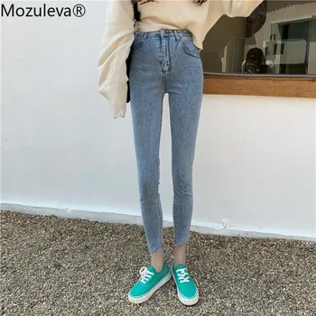 Mozuleva Skinny Džinsai Moterims Slim Push Up Streetwear Moteris, Džinsai Aukšto Juosmens Bodycon Kieto Pieštuko Kelnes Mujer Korėjos Stiliaus 2020 M.