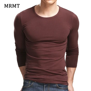 MRMT 2020 Medvilnės Lycra VYRIŠKI T-Shirt 5XL Ilgas Rankovėmis Marškinėliai Vyrams Gryna Spalva Atsitiktinis Vyrai ilgomis Rankovėmis Marškinėlius Vyrų