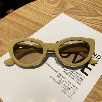 MS 2021 Naujas Moterų Akiniai nuo saulės Katės Akis UV400 Prekės Dizaineris Aukštos Kokybės Gradientas Saulės Akiniai Moterų oculos