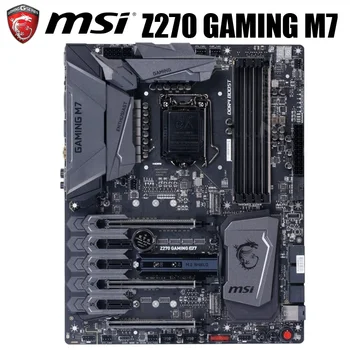 MSI Z270 ŽAIDIMŲ M7 Plokštė 1151 DDR4 Intel Z270 64GB Core i7/i5/i3 PCI-E 3.0 Originalus Stalinis MSI Z270 Mainboard DDR4 1151