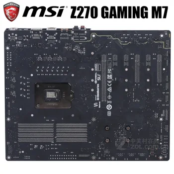 MSI Z270 ŽAIDIMŲ M7 Plokštė 1151 DDR4 Intel Z270 64GB Core i7/i5/i3 PCI-E 3.0 Originalus Stalinis MSI Z270 Mainboard DDR4 1151