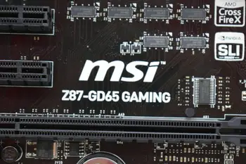 MSI Z87-GD65 ŽAIDIMŲ Intel Z87 LGA 1150 i3 i5 i7 DDR3 32G SATA3 USB3.0 ATX Desktop Naudoti pagrindinėje Plokštėje