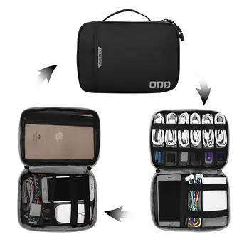 Multi-funkcija Kelionės Skaitmeninio Saugojimo Krepšys galia banko Rankų U Disko Duomenų Kabelis USB Įkroviklio Kabelis, Krepšys, Atminties kortelės, kelionių Organizatorius