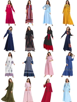 Musulmonų Moterys Turkija Atidaryti Abaja Suknelė Islamas Arabijos Dubajus Femme Ilgomis Rankovėmis Maxi Kaftan Ramadanas Kuklus Arabų Islamo Drabužių 2019