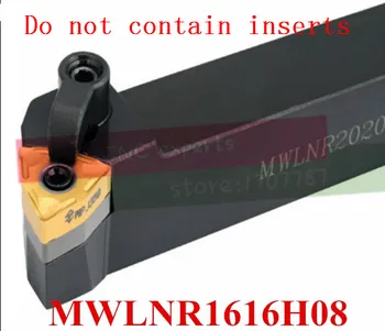 MWLNR1616H08 Tekinimo Įrankio Laikiklis, MWLNR/L CNC įrankių laikiklis, Išorės tekinimo įrankiai, Staklės, pjovimo įrankiai WNMG080404/08 Įdėklai