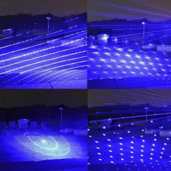 Mėlyna Lazerinė rodyklė Didelės Galios Reguliuojamas Dėmesio Lazer Pen laserpointer Deginimas Rungtynės/Dega Šviesos Cigarai/žvakė/juoda Medžioklė