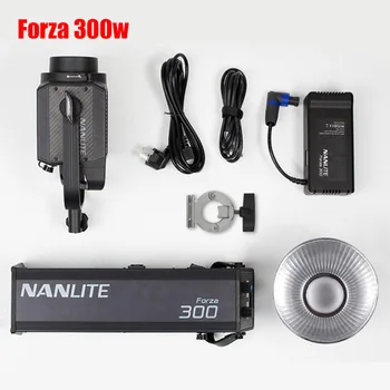Nanguang Nanlite Forza300 300w LED Spot Light Itin Šviesus 5600K Vasaros Bowen Mount Fotografija Apšvietimo Studija Vaizdo Filmas